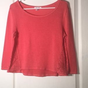 Aeropostale light sweater with lace on the side